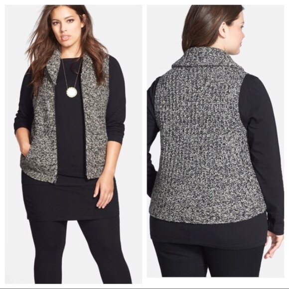 Eileen Fisher Jackets & Blazers - Eileen Fisher Marled Wool Sweater Vest